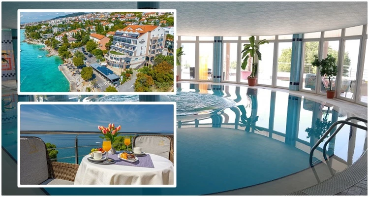 [Hotel Marina 4*]: POZDRAV PROLJEĆU u Selcu uz 2 noćenja s polupansionom za 2 odrasle osobe i 1 dijete do 6,9 godina uz korištenje unutarnjeg bazena!